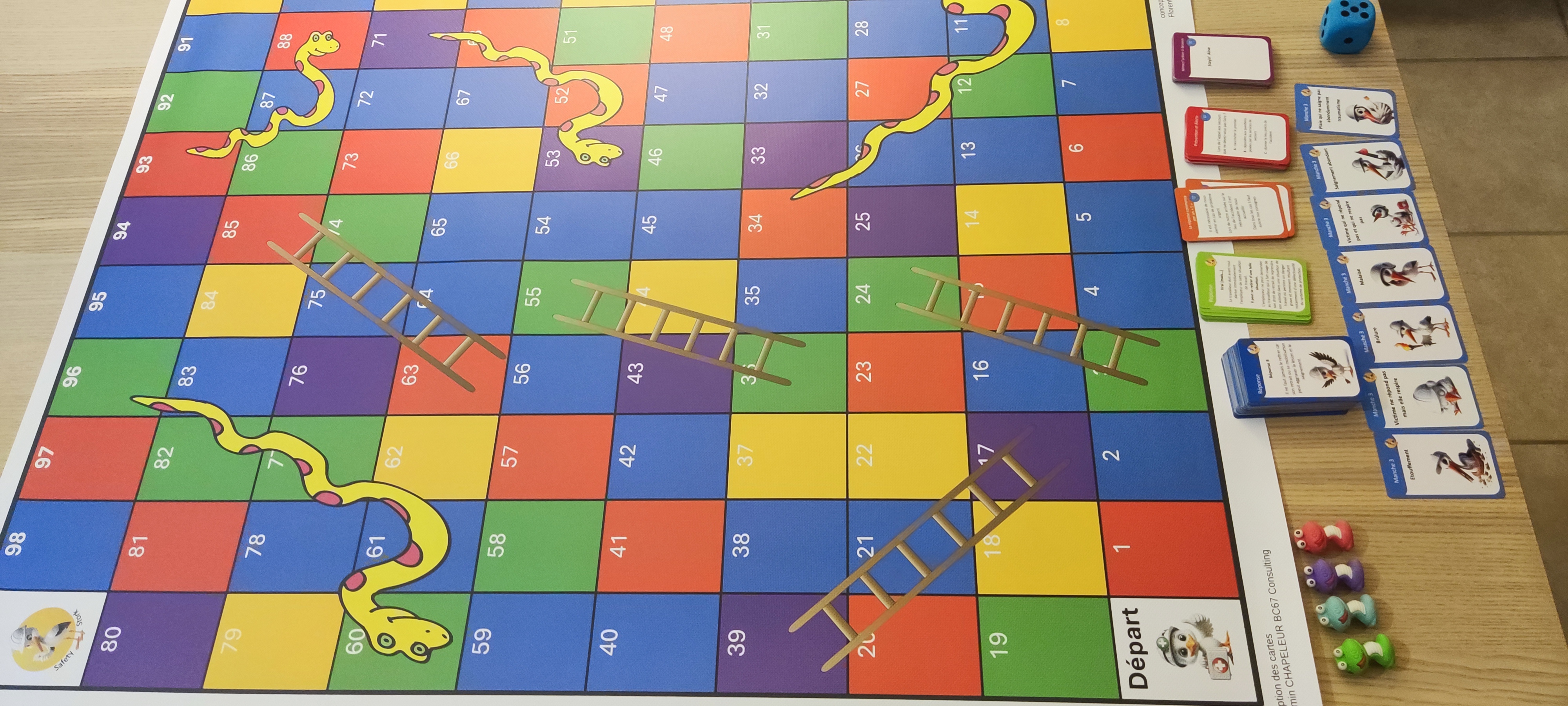 Plateau du jeu des échelles SST